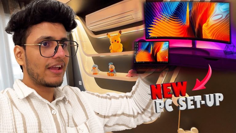 Nischay ka new PC set in new house