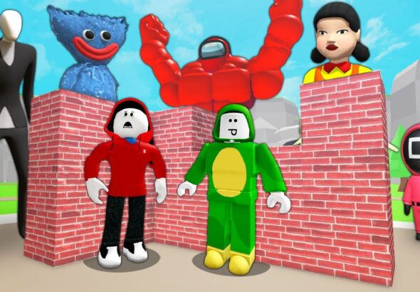 BUILDING SECURITY AGAINST MONSTER ATTACKS IN ROBLOX!
