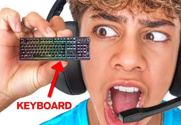 I Played Fortnite on World’s SMALLEST Keyboards