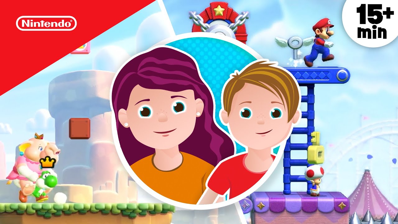 Mom and Daughter Play Nintendo Games Together 🥰 Gameplay for