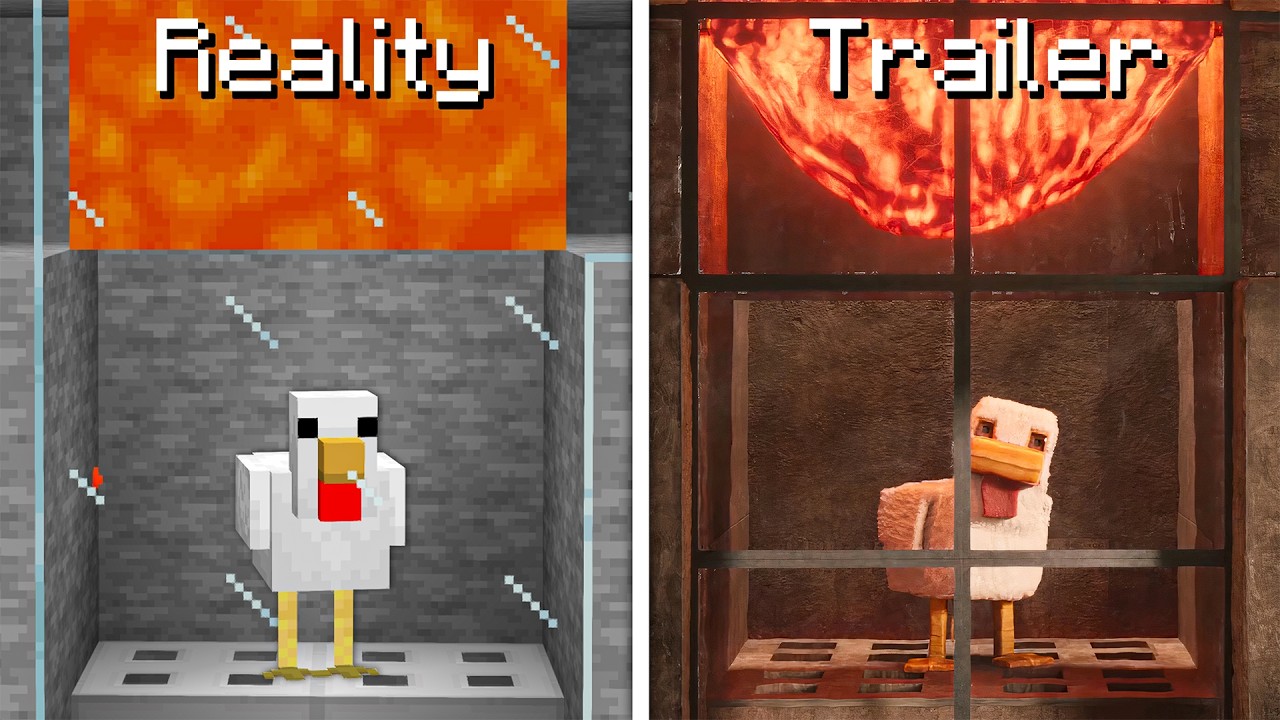 A Minecraft Movie : Trailer vs Reality !