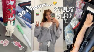 30 hour STUDY VLOG: how I take notes, nintendo switch
