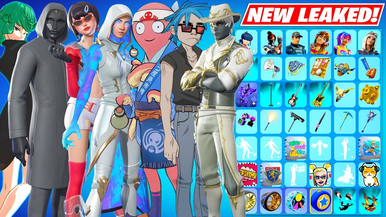 All NEW Fortnite LEAKED Skins & Cosmetics v37.10 (FREE Skin,