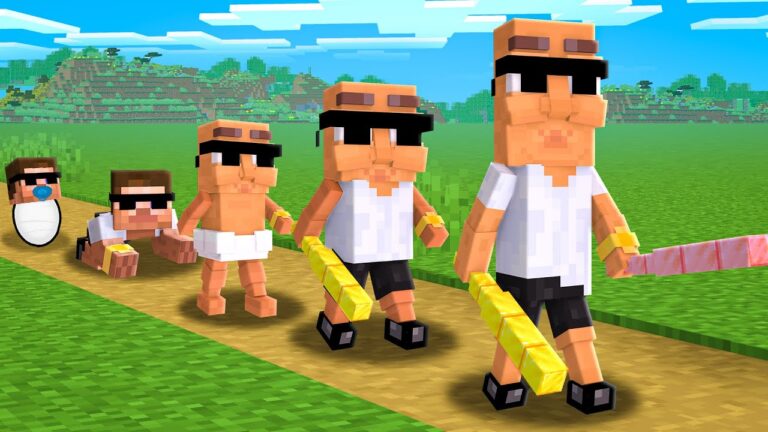 BIRTH to DEATH of Tung Tung Sahur in Minecraft!