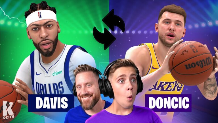 Dad vs Son in NBA 2K25: Luca vs AD Trade