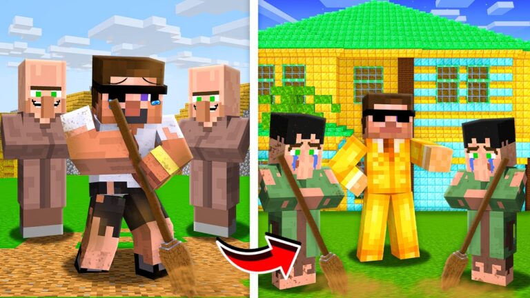 Evolving into POOREST to RICHEST of All In Minecraft!