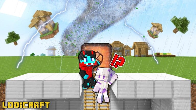 GIANT TORNADO vs Bunker - Minecraft!