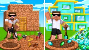 I Become Rich in Dig the Hole Civilization in Minecraft..
