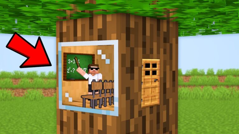 I Built a Secret Tiny School to Fooled Villagers in