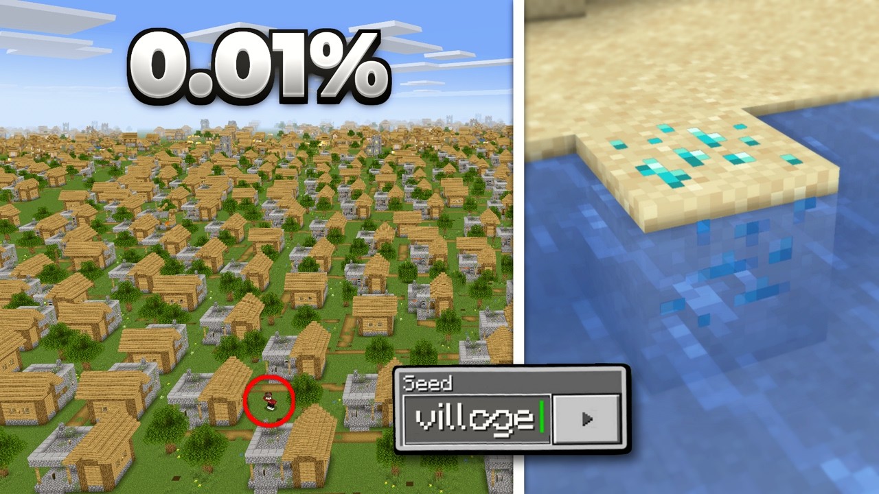 I Found Minecraft’s Rarest Secret Seeds!