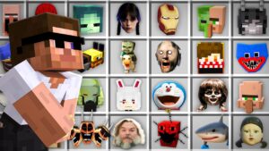 I Made a Zoo With All Famous Mobs in Minecraft..