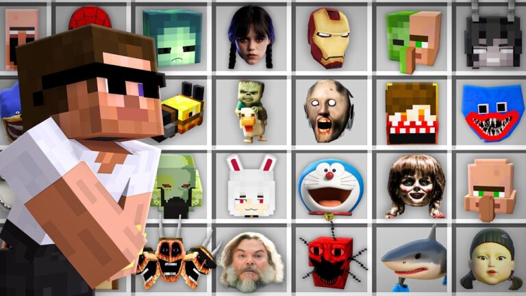 I Made a Zoo With All Famous Mobs in Minecraft..