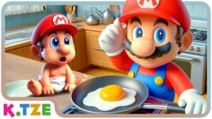 Junk Food? Baby Mario NEEDS Healthy Breakfast 🍳😋 Super Mario