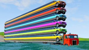 Limousine Long Cars Flatbed Trailer Ramp Truck Car Rescue -