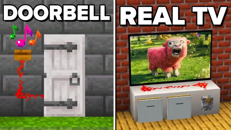 Minecraft: 5 USEFUL Redstone Build Hacks!