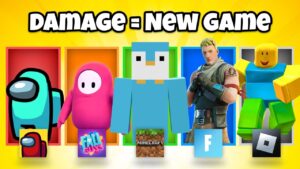 Minecraft, But If I Take Damage I Switch Games