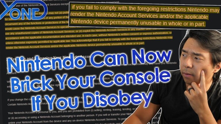 Nintendo Updates EULA To Allow Them To Brick Your Consoles