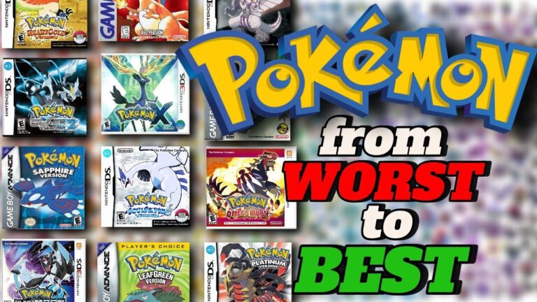 Ranking Every Pokemon Game From WORST to BEST
