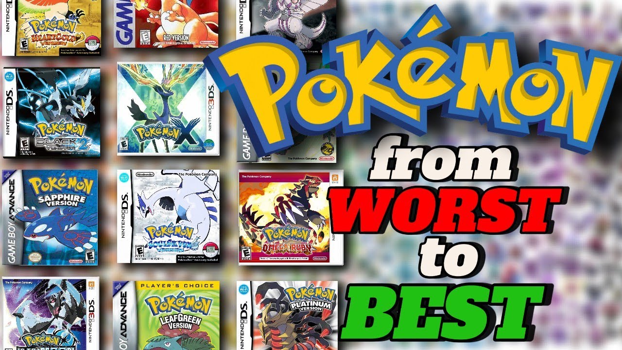 Ranking Every Pokemon Game From WORST to BEST