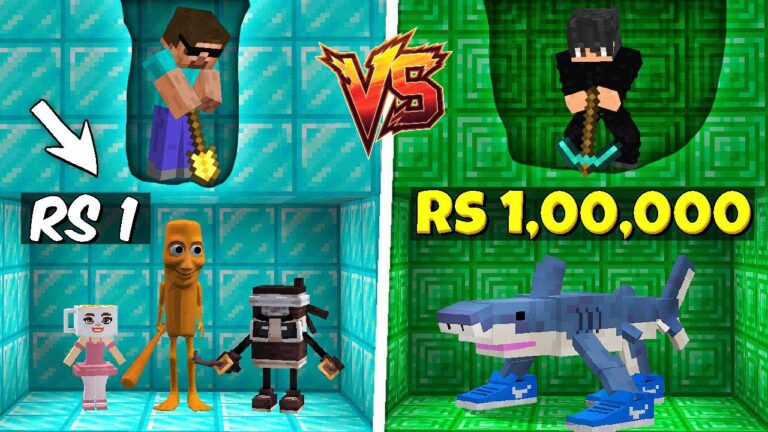 Rs1 vs Rs 1,00,000 Tung Tung Sahur Mining Challenge in