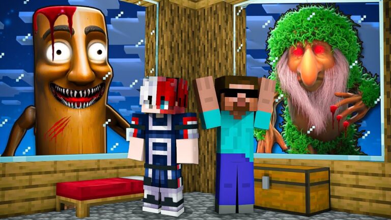 Scary Tung Tung Sahur Attacked Our World In Minecraft !!
