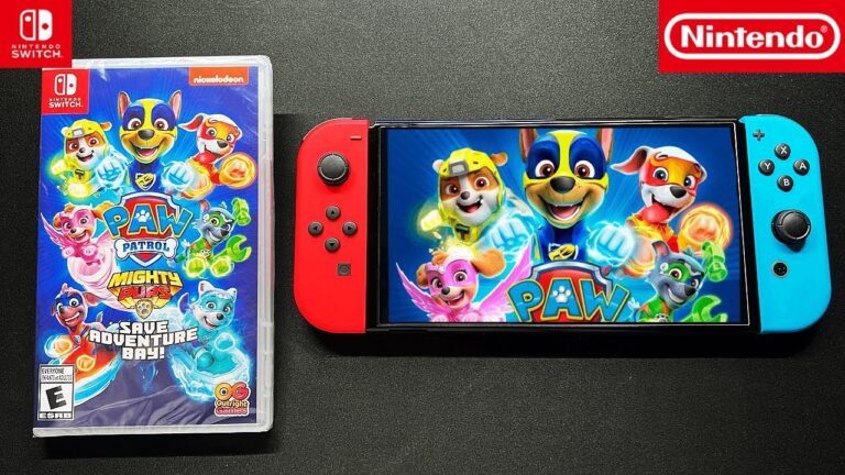 Unboxing PAW Patrol Mighty Pups Save Adventure Bay for Nintendo