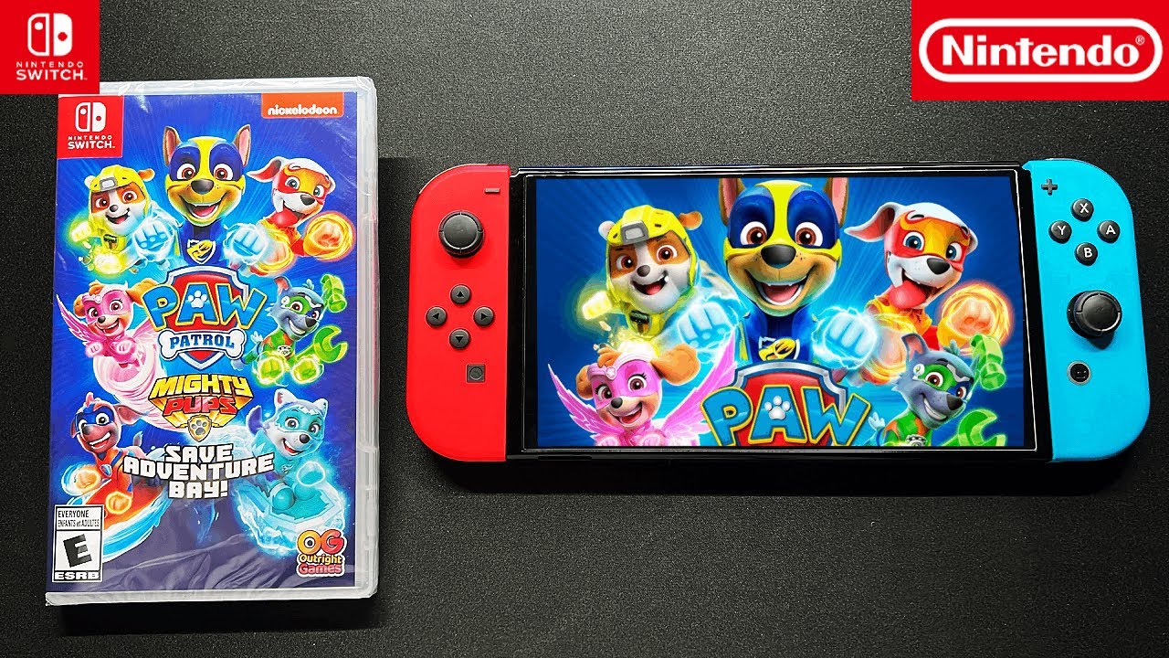 Unboxing PAW Patrol Mighty Pups Save Adventure Bay for Nintendo