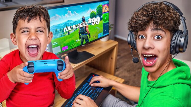 my Little Brother CONTROLS my Fortnite Game 😡