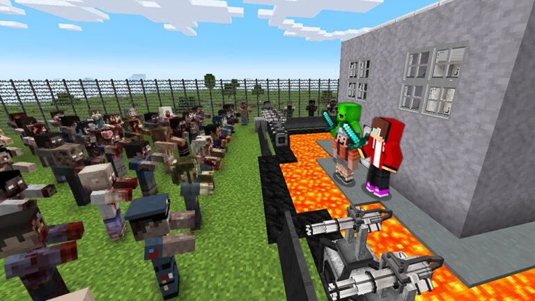 1000 Ghouls vs The Most Secure House - Minecraft