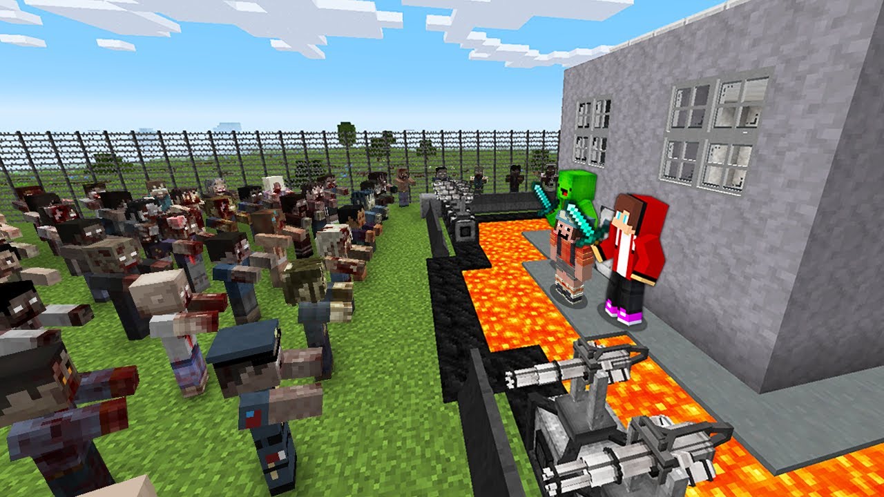 1000 Ghouls vs The Most Secure House - Minecraft