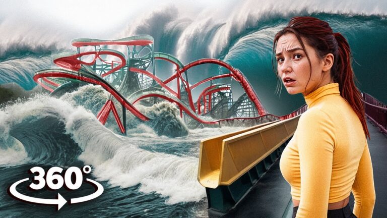 360° Ride Barrel ROLLER COASTER and Escape TSUNAMI FLOOD with