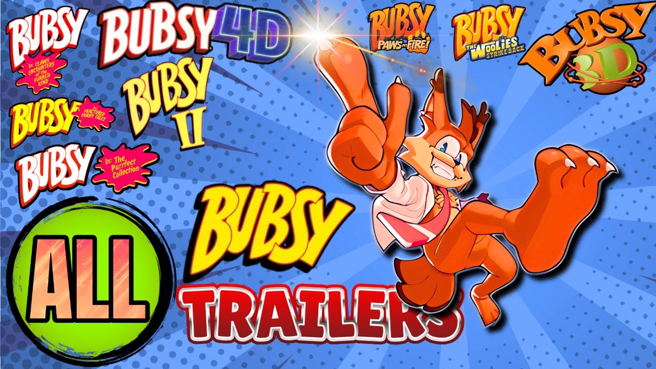 All Bubsy Game Trailers (1993-2026)