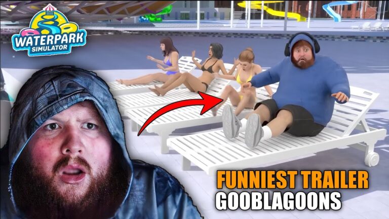 CaseOh Reacts to Waterpark Simulator Trailer & It's....HILARIOUS !!!!! #caseoh