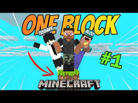 DAY-1 IN MINECRAFT ONE BLOCK | GONE WRONG