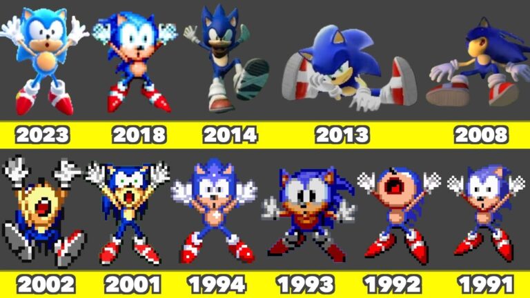 Evolution of Sonic Death and Game Over Graphics In SEGA