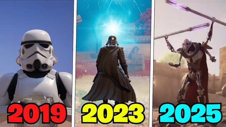 Evolution of Star Wars in Fortnite Seasons