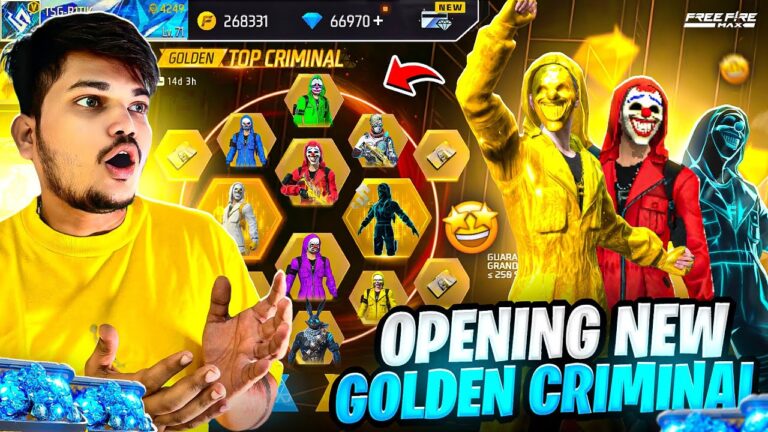 FREE FIRE I GOT ALL OLD TO NEW CRIMINAL BUNDLES