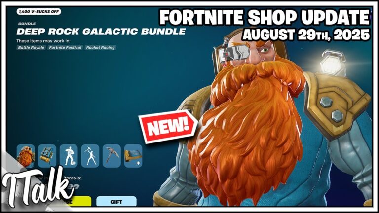 Fortnite Shop *NEW* DEEP ROCK GALACTIC BUNDLE! [August 29th, 2025]