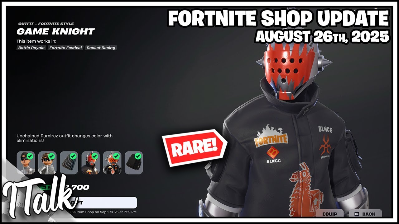 Fortnite Shop *RARE* BALENCIAGA IS BACK! [August 26th, 2025] (Fortnite
