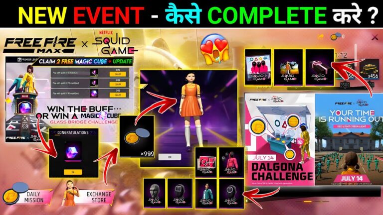 Free Fire New Event Today: Squid Game Interface + Doll
