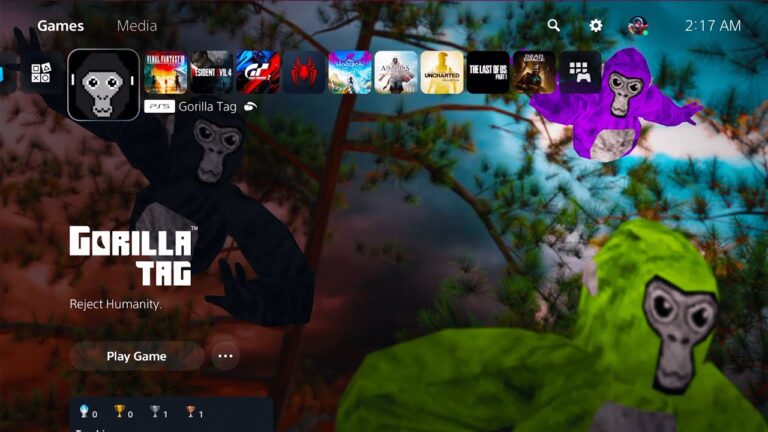 Gorilla Tag is now on PS5