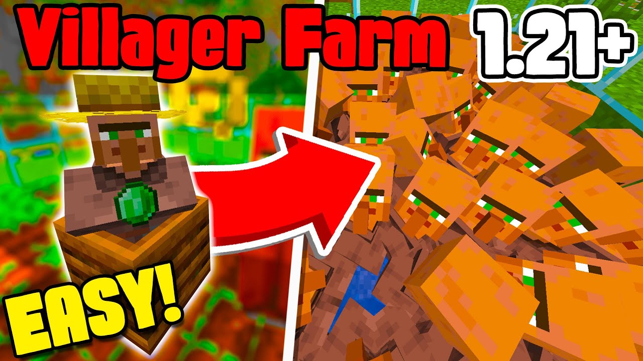 How to Build Easy Villager Breeder Farm | Minecraft 1.21+