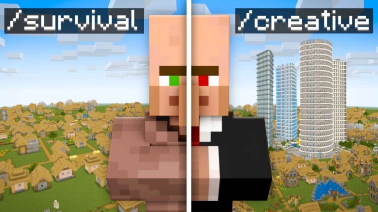 I Gave Creative Mode to 'VILLAGERS' for 24 Hours in