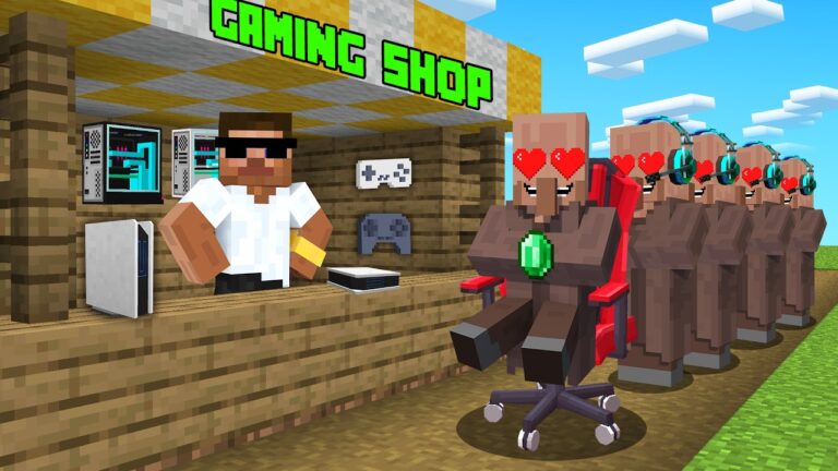 I Opened Gaming Shop for Villagers In Minecraft....🤑