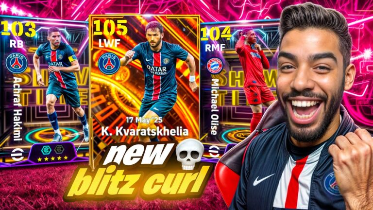 KVARATSKHELIA NEW BLITZ CURL 🔥 PACK OPENING + GAMEPLAY 🔥