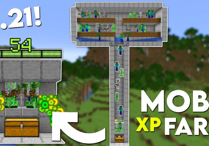 Minecraft EASIEST MOB XP FARM Tutorial! 1.21 (Improved Version)
