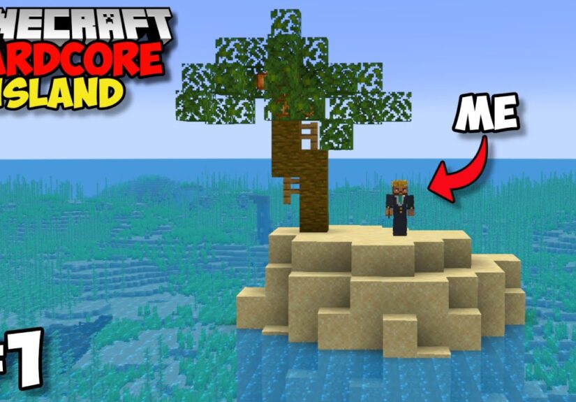 Minecraft Hardcore, But I’m Stuck On AN ISLAND (#1)