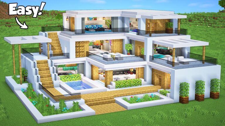 Minecraft: How to Build the Ultimate Modern House Tutorial (Easy)