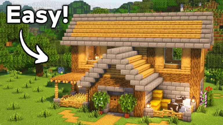 Minecraft: Simple Survival House Tutorial🏠