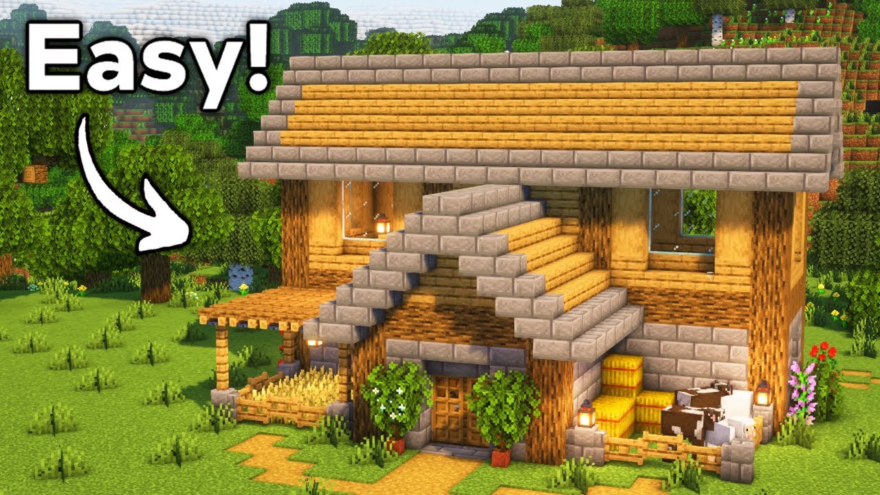 Minecraft: Simple Survival House Tutorial🏠